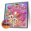 Diamond Painting -5D Full Round Drill Pink Haired Girl(40x40cm)