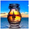 >SALE<5D DIY Full Drill Diamond Painting Bottle Landscape Cross Stitch (HG103)