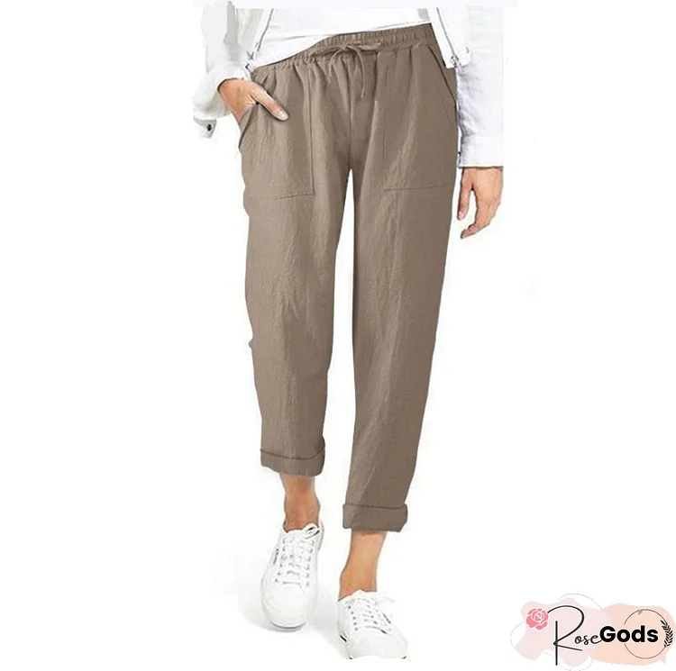 Pockets Casual Pants
