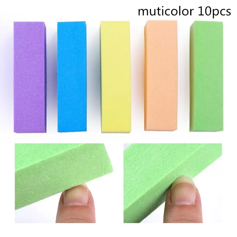 White Nail Art Buffers Sanding Block Buffing Grinding Polishing Block Nail File Buffer Pedicure Professional Nail Art Tool-Nail Inspo