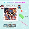 Diamond Painting-DIY Crystal Rhinestone Flag Happy Dog