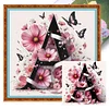 Butterfly And Flower Letter A-11CT Stamped Cross Stitch 40*40cm/15.75*15.75in tapestrymarket