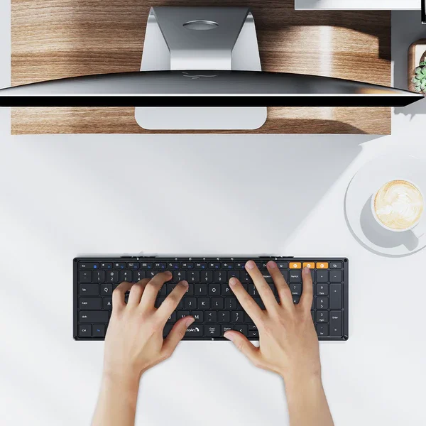 Tastatură Bluetooth pliabilă (cu touchpad) - o nouă alegere pentru biroul portabil!B