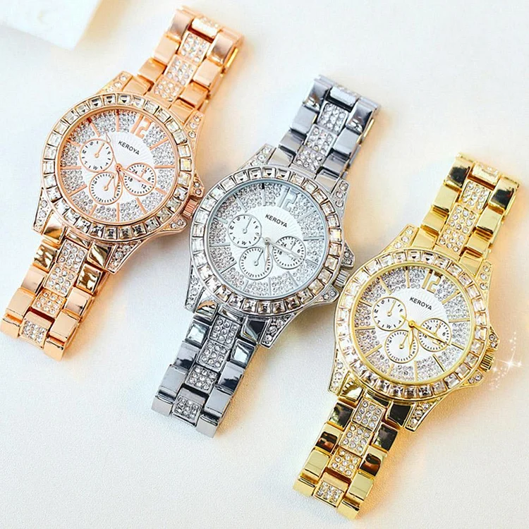 Luxury Full Diamond Water-Resistant Watch