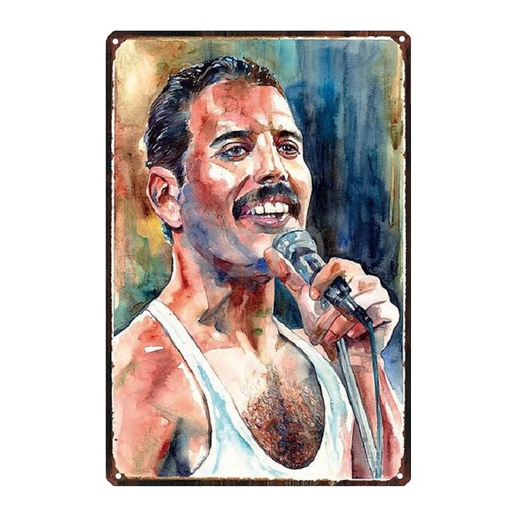Freddie Mercury Singer - Vintage Tin Signs/Wooden Signs - 8*12Inch/12*16Inch