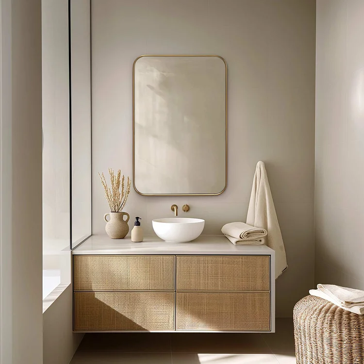 Aria Rounded Rectangle Wall Mirror