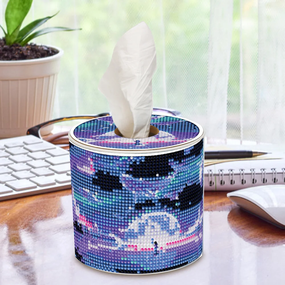Whale DIY Diamond Painting Handmade Tissue Holder Rhinestones Crystal Tissue Box