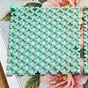 2Pcs Diamond Painting Ruler Plastic Diamond Mesh Dot Drill Alignment Art Tool with Blank Grids for Full & Partial Drills DIY Crafts Projects (Turquoise Blue)