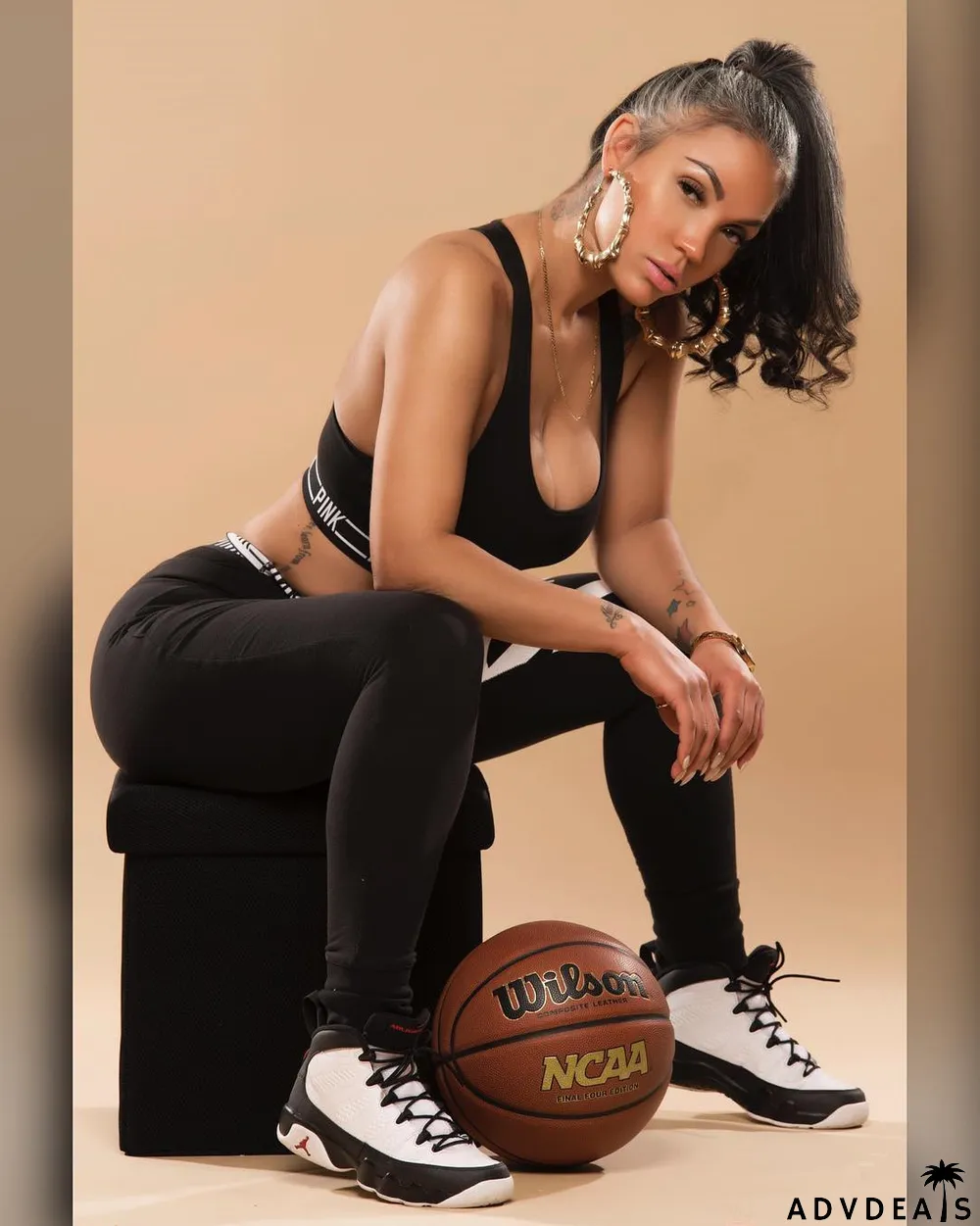 Pink Letter Print Sports Two Piece Pants Sets