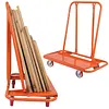 [US Local Warehouse] Heavy Duty Drywall Sheet Cart Panel Dolly Wooden Board Trolley Flatbed Handcart