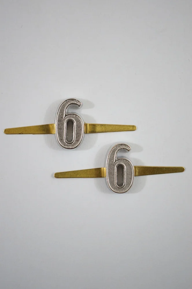   WW2 GermanEM NCO Shoulder Boards Cyphers Silver 18mm 6 Or 9 2pcs German-Uniform