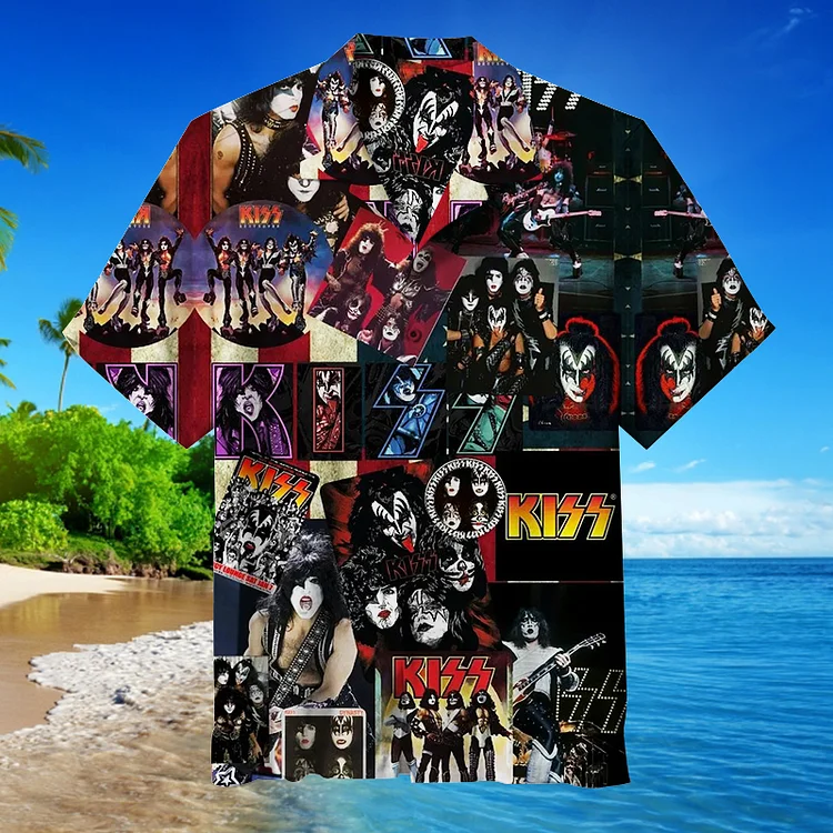 KISS KISS BAND|Unisex Hawaiian Shirt