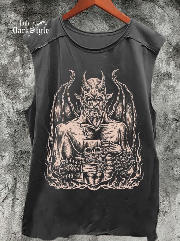 Dark Gothic Print   Casual Tank Top / Rvogue / Rvogue