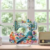 (US Local)Acrylic Special Shape Sewing Machine Desktop Diamond Art Kits for Home Office Decor