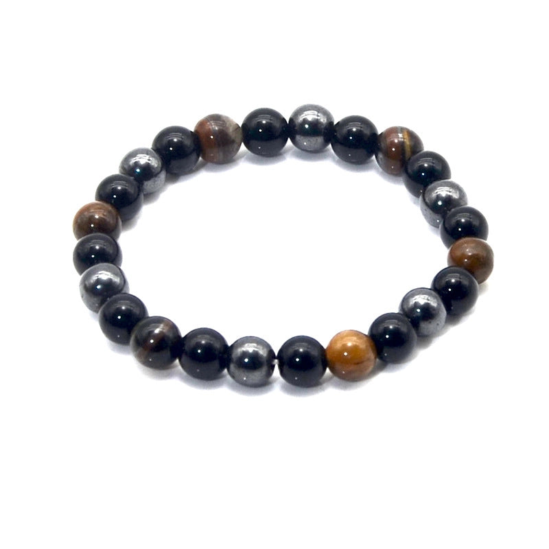 Best Selling Explosions Natural Volcanic Stone Colorful Energy Bracelet Agate Stone Natural Stone Bracelet