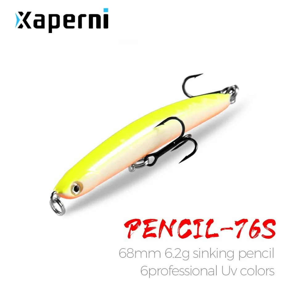 Xaperni Retail  hot good fishing lures Popper,minnow quality professional baits 68mm/6.2g,swimbait jointed bait Crankbait