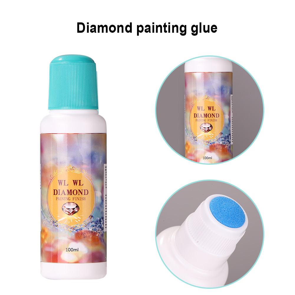 

100ml Diamond Painting Sealer Conserver Permanent Hold Shine Effect Agent, 5pcs, 501 Original