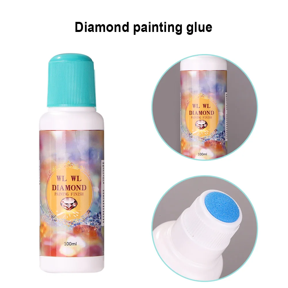 100ml DIY Diamond Painting Conserver Permanent Hold Shine Effect Sealer