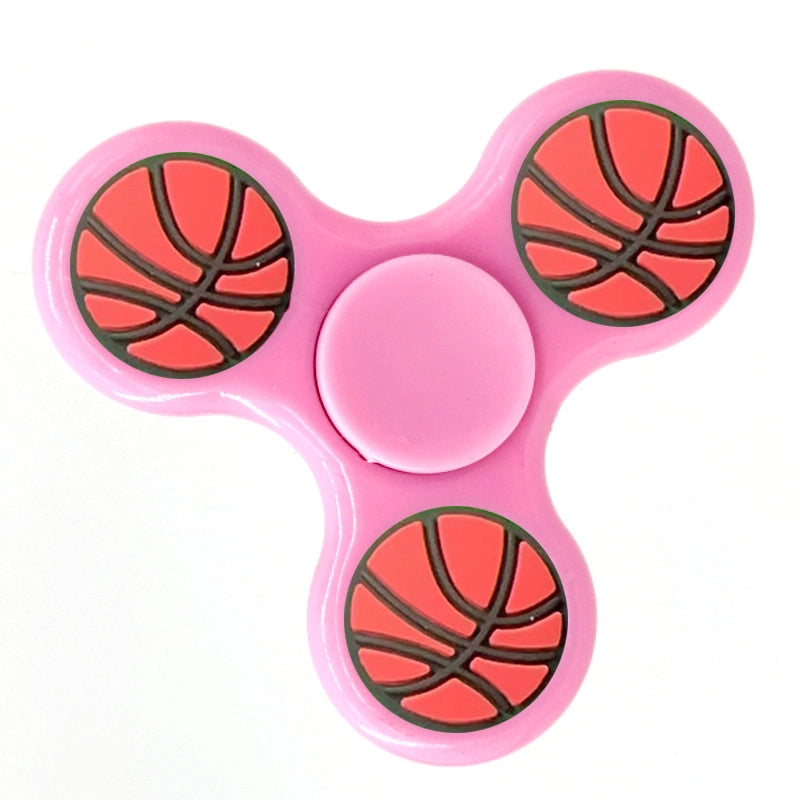 Fashion Solid Color Three-leaf Bracket Fingertip Gyro Toy