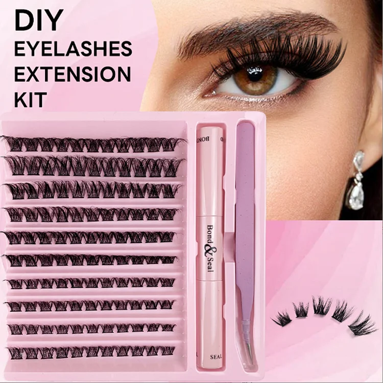 Large volume segmented thick graft slacker DIY eyelash set