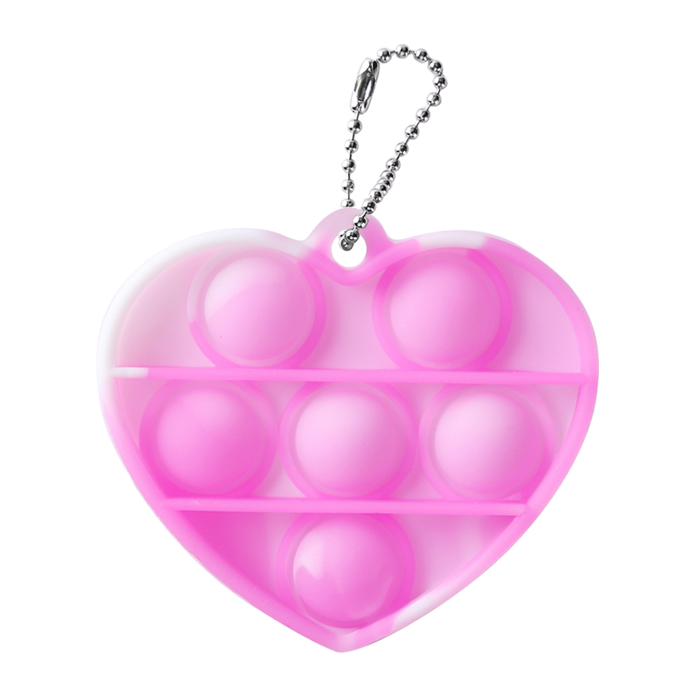 

Pink White - Keychain Pendant, 501 Original