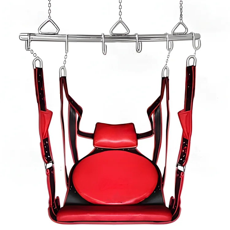 pornhint Pornhint VIP Swing Real Leather Sex sling Swing BDMS Bondage With Rods and Restraints for Adults