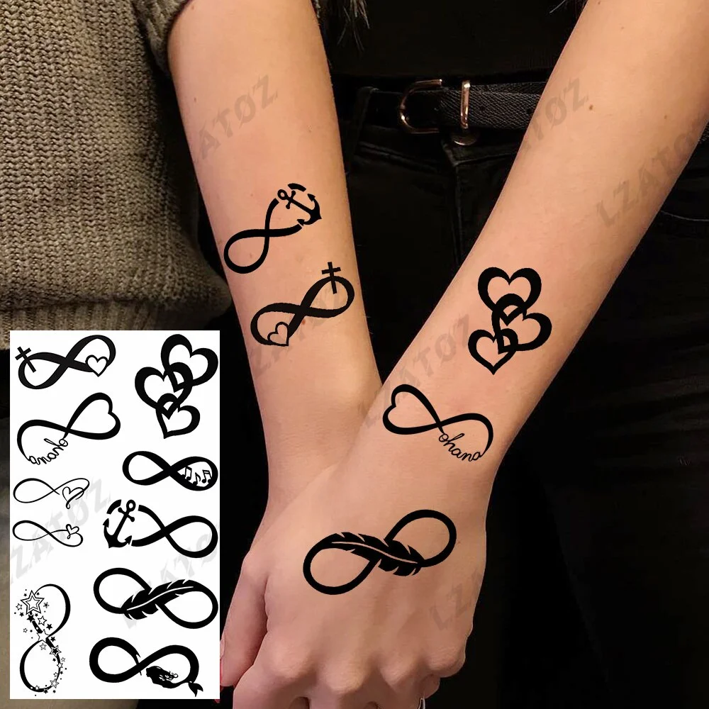 Sdrawing Rose Flower Temporary Tattoos For Woman Adults Realistic Compass Cross Fake Tatoos Sexy Waterproof Hand Tattoo Sticker