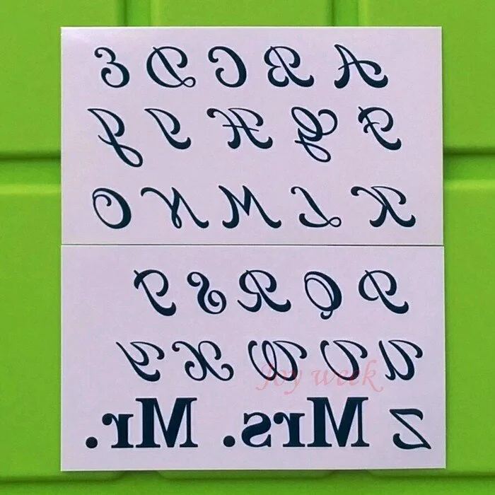 Waterproof Temporary Tattoo Sticker Capital English letters alphabet tattoo word A-O P-Z tatto stickers flash tatoo fake tattoos