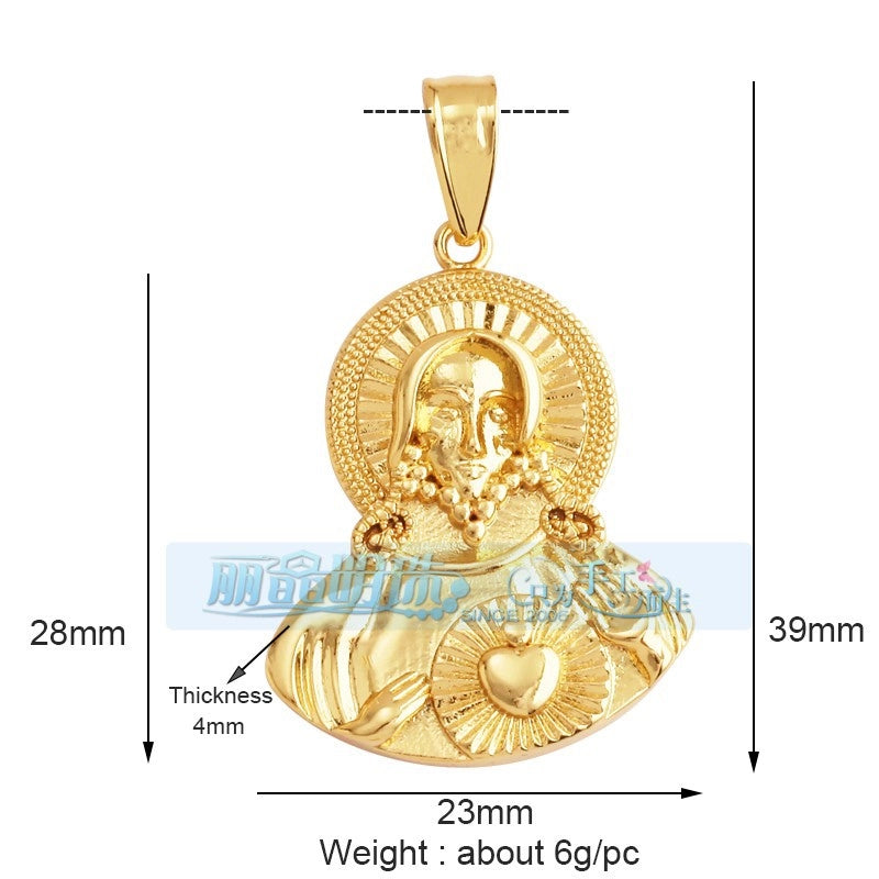 1 Piece 17*24mm 20 * 23mm Copper Human Pendant Jewelry Accessories