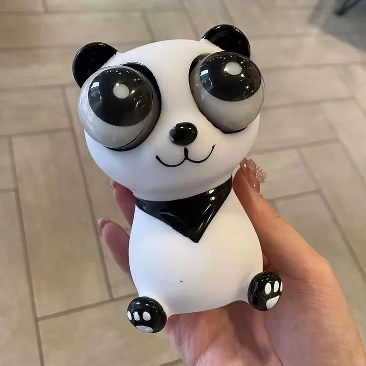 Stares at Creatively Funny Design Explosive Eyes Panda Squeezing and Decompression Toy | 168DEAL