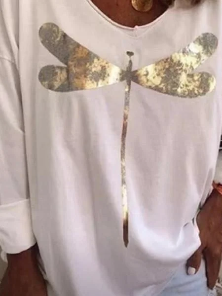 Casual Loose Floral Printed Tops
