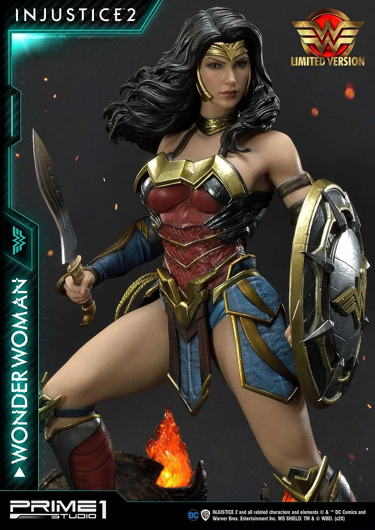 Instock P1S Premium 1 Studio Masterline Injustice 2 Wonder Woman 1/4 Limited Version Statue/GK