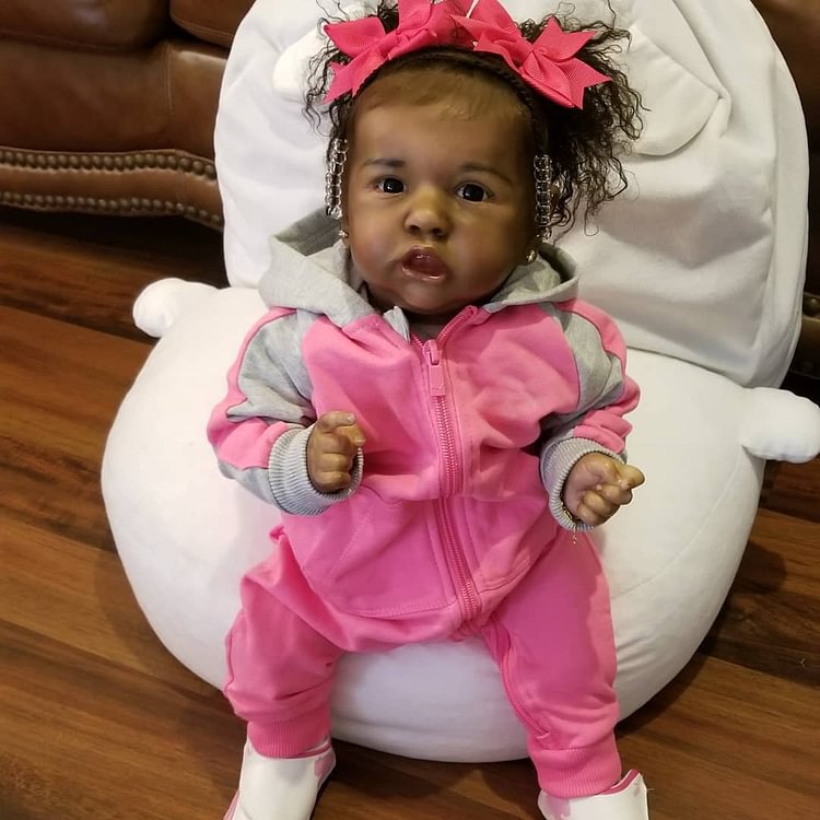  20'' Molly Truly African American Black Reborn Baby Doll Girl - Reborndollsshop.com®-Reborndollsshop®