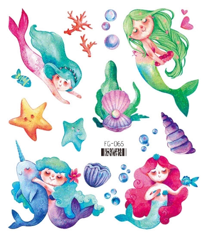 Lady Butterfly Pet Tattoos & Body Art 1 Piece