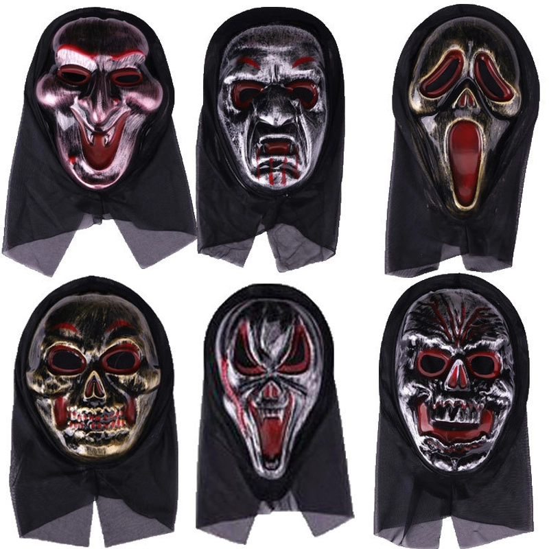 Halloween Horror Mask Party Masquerade Whole Person Grimace Scream Pullover Mask Skeleton Ghost Mask