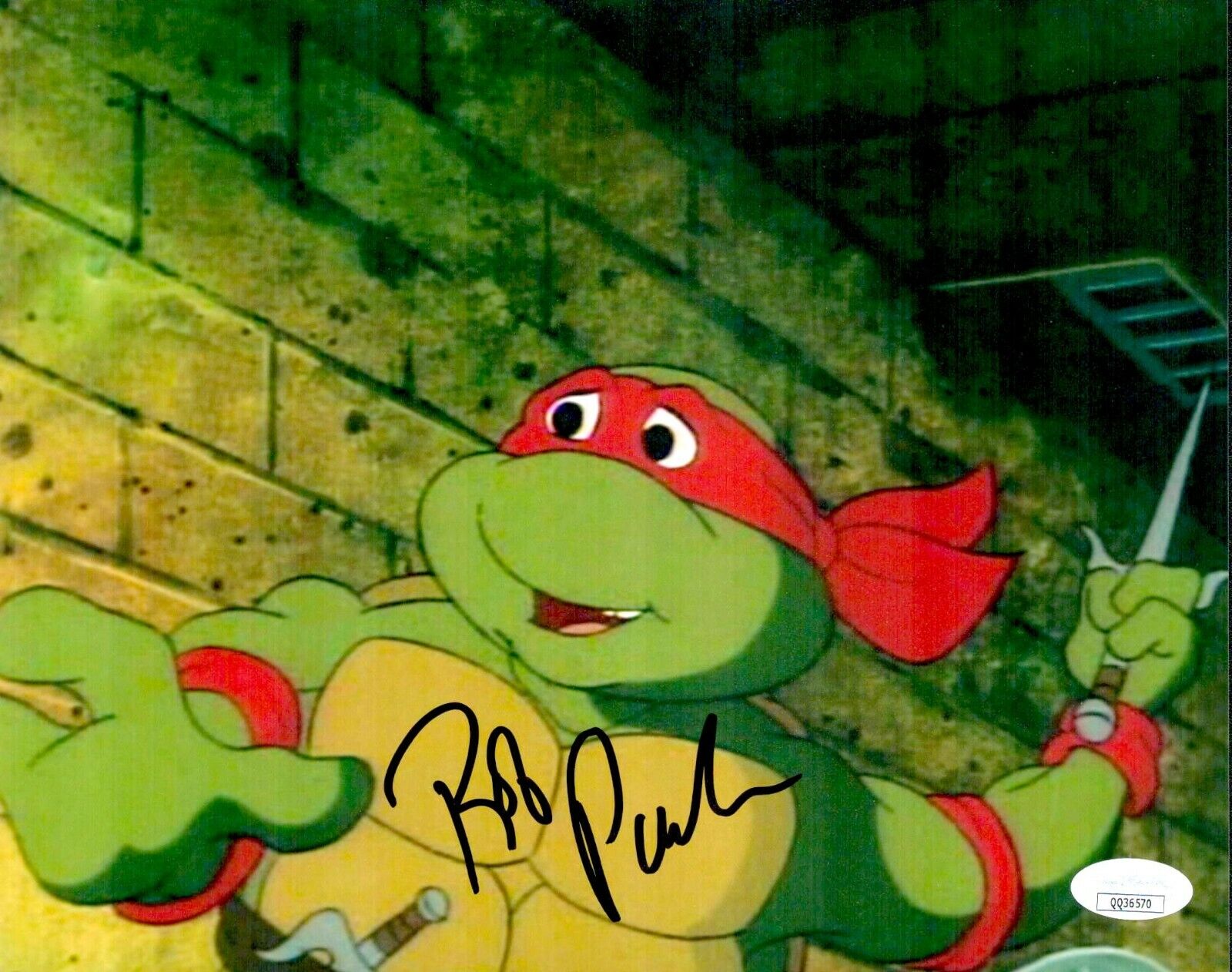 ROB PAULSEN Signed TMNT RAFAEL 8x10 Photo Poster painting Autograph JSA COA Cert