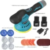 110V Car Beauty Shop Polisher Waxing Machine Motor Electric Sander Lithium Battery Polisher