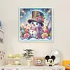 (Multi-Style) Snowman-11CT Stamped Cross Stitch 40*40cm/15.75*15.75in