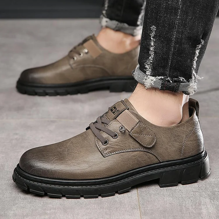 🔥Men’s Vintage Cargo Leather Shoes - Buy two pairs and get free shipping!