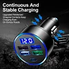 5 Ports Car Charger USB C Car Adapter 15.5W 4USB+Type-C for iPhone for Samsung