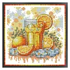 Vitamin C Drink-14CT Stamped Cross Stitch 17*17cm/6.69*6.69in tapestrymarket