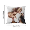 Yorkie And Bow-11CT Stamped Cross Stitch Pillowcase 45*45cm tapestrymarket