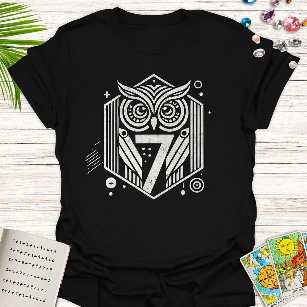 Life Path 7 Owl Unisex T-Shirt