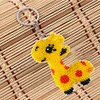 Giraffe DIY Beads Needlework Keychain Craft Mosaic Beads Embroidery Keyrings Art