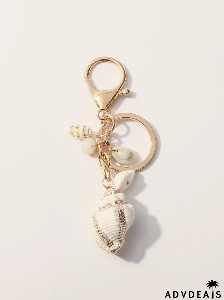 Shell Charm Keychain