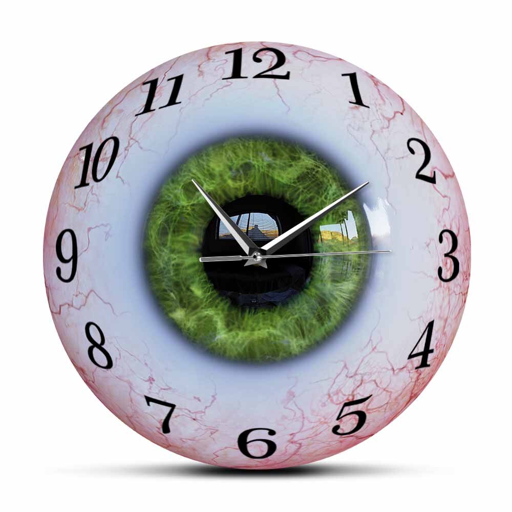 

Realistic Eyeball With Green Iris - Frameless Acrylic Wall Clock, 501 Original