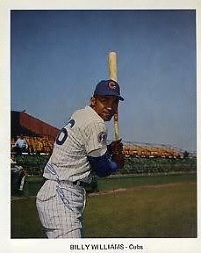 Billy Williams Vintage Signed Jsa Certed Sticker 8x8 Photo Poster painting Autograph Authentic