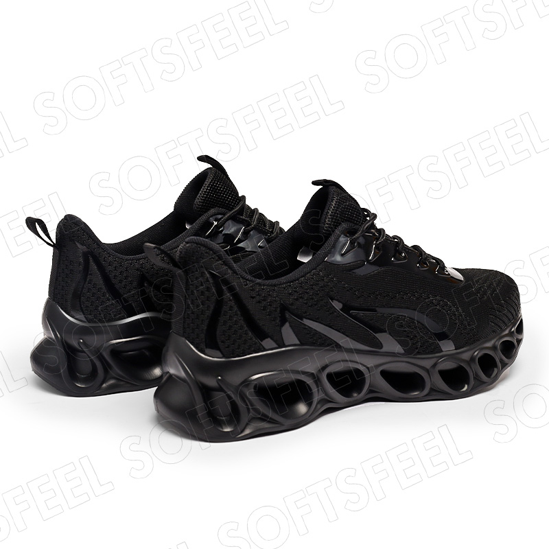 Softsfeel Men's Relieve Foot Pain Perfect Walking Shoes - Black