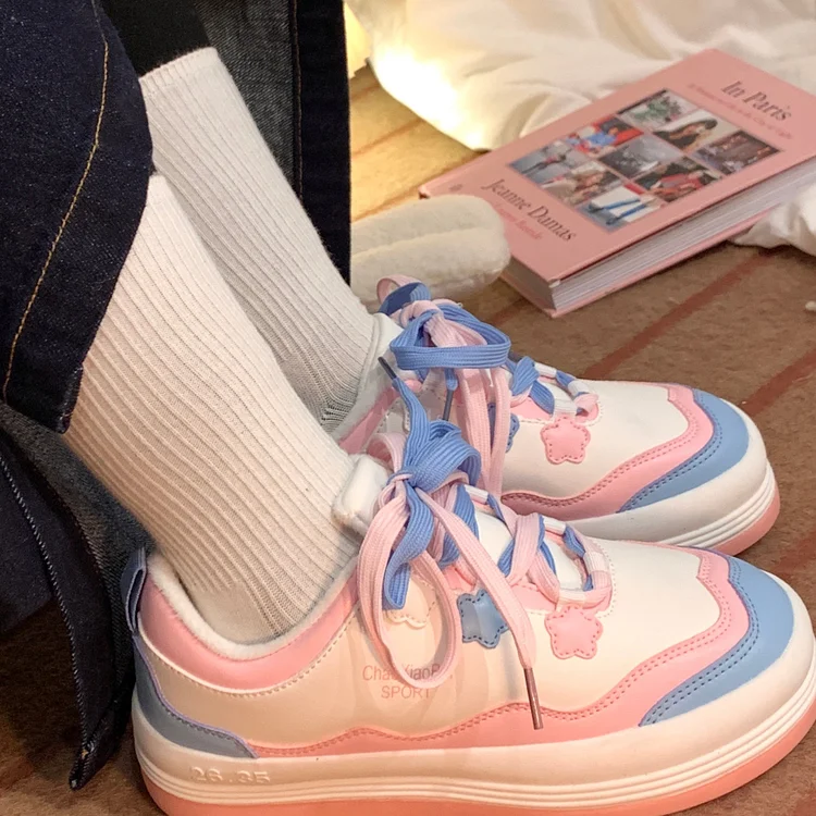 Blue Pink Casual Sneakers SP17650