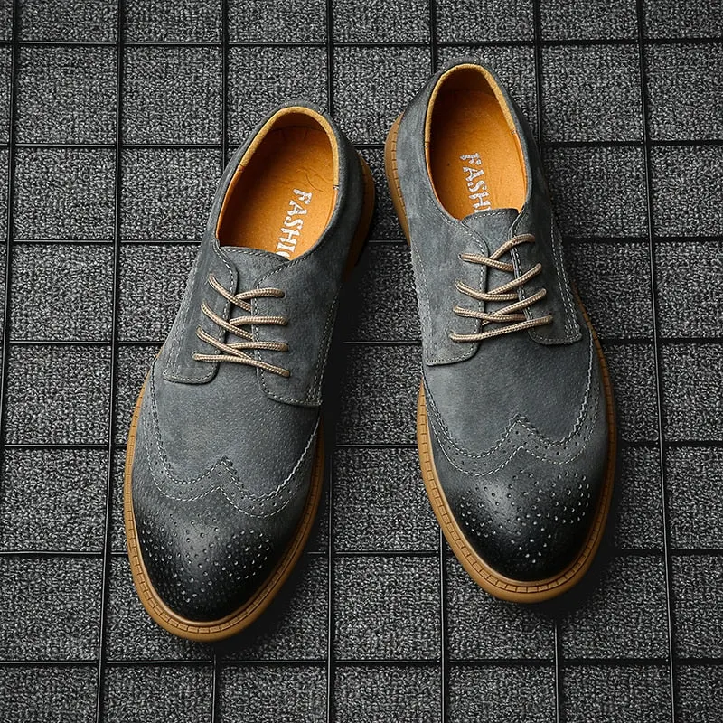 2022 New High Quality Men's shoes 100% Genuine Leather Casual Shoes Waterproof Work Shoes Cow Leather Loafers Plus Size 38-48